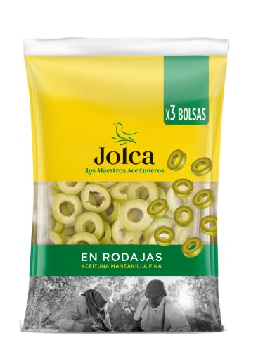 Pack 12 Bolsas Aceituna Manzanilla Sin Hueso Rodajas Jolca(12x3x120g) Cover