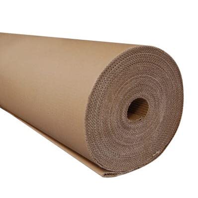 Rollo Cartón Ondulado para Pintor, perfecto para Cubrir el Suelo, Protector de Muebles, 90cm x 50m