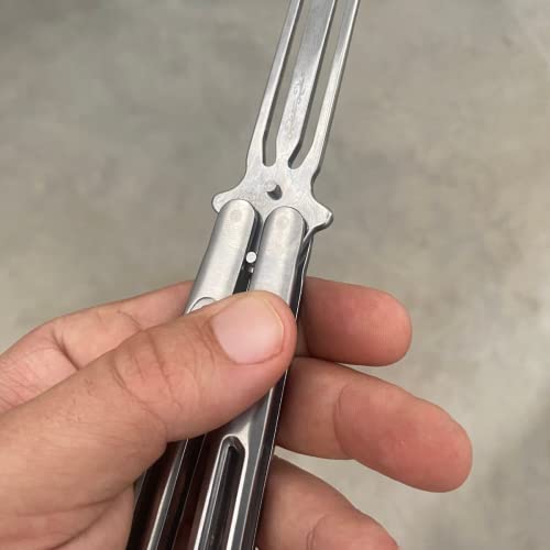 Faca Butterfly Batanga Manobras Treinos Tática Militar Sem Fio Aço Inox Raibown Titanium