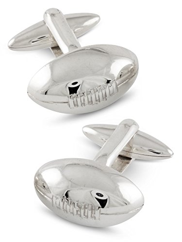 zaunick American Football Rugby Gemelos Plata 925 Hecha a mano