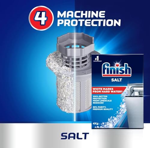 Finish Dishwasher Salt Box, 8Kg, Prevents Limescale Build Up, Effective Against Hard Water (Pack Of 1X8Kg) - 2