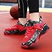 Hewcey Boys Basketball Shoes Lightweight Breathable Kids Basketball Sneakers Fashion Walking Tennis Shoes for Boys Girls BlackRed