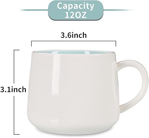 Miniatura 4 de Taza de café sorpresa 3D con diseño de animales en el interior, de 12 onzas con vaca bebé, bonita taza de cerámica hecha a mano de dibujos animados,