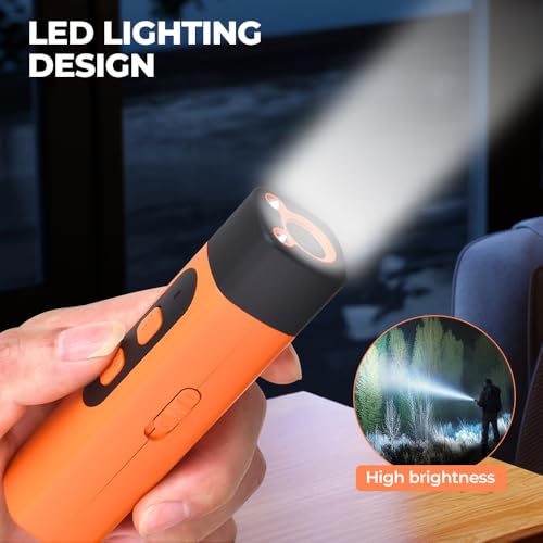 kailisi Antibell Ultraschall Gerät, 2025 Neuestes Handgerät Anti Bell Gerät Hunde, Ultraschall Handheld Hunde Training Antibell für Hunde Drinnen Draußen für Hundetraining und Gehen (Orange,1Pcs)