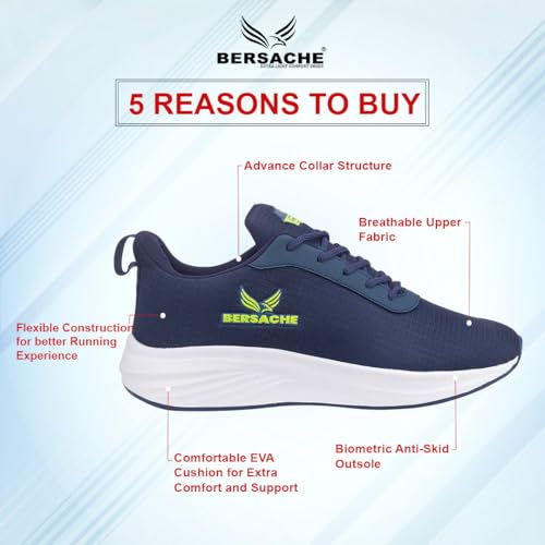 Image of BERSACHE Casual Sneaker Shoe for Men| Cushioned Insole, Slip-Resistance Casuals for Men