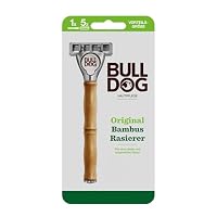 BULLDOG Original Rasierer fr Mnner mit Bambusgriff