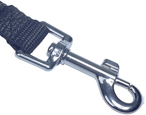 Siumouhoi Dog/Puppy Obedience Recall Training Agility Lead - 20ft Long Training Leash，3/4in Wide - Great for Play, Camping, or Backyard (20 Feet, Black) — view 3