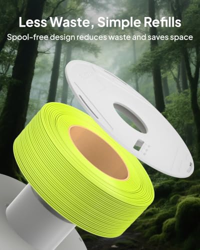 Image of ELEGOO PLA Basic Refill Filament 1.75mm Megenta 1KG, 3D Printer Filament No Spool Dimensional Accuracy + /- 0.02mm, 3D Printing PLA for Reusable Spool Refilling