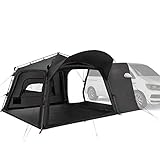 qeedo Quick Base Bus, Busvorzelt freistehend, Vorzelt inkl. Schleuse mit Zipper und Keder, Quick-Up-System