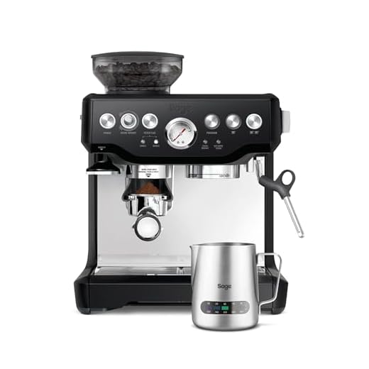 Sage - The Barista Express - Bean to Cup Coffee Machine with Grinder and Milk Frother, Black Truffle