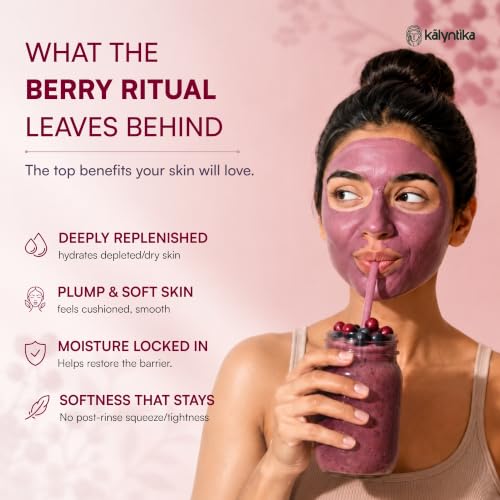 Image of Kalyntika Berry Nourish Cream Face Mask & Pack for Dry Skin, Women 1x50g