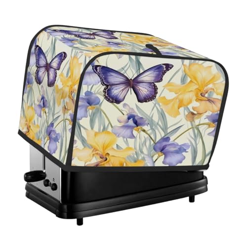 Copertura per tostapane a 2 fette, impermeabile, protettiva, in tessuto Oxford, per piccoli elettrodomestici da cucina, con tasca, per tostapane, forno, macchina da caffè e mixer