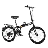 Bicicletaurbana Plegable de20pulgadas y 6 velocidades;Bicicleta Plegable para adultosBicicleta Urbana pequeña y portátil Proporciona una experienciade conducción más Estable A,150 * 95 * 73cm