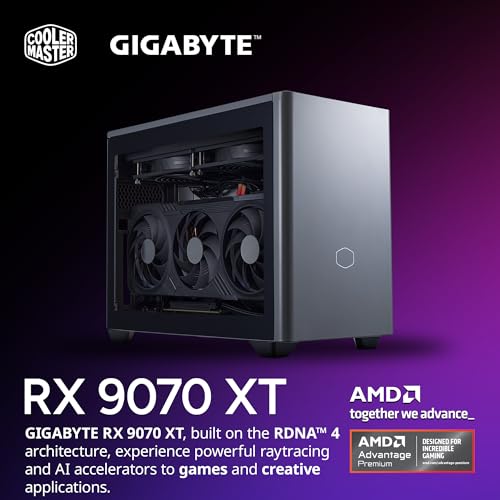 Image of Cooler Master NR2 Pro Gaming PC - Intel Ultra 7 265F, AMD RX 9070 XT 16GB, 32GB DDR5 6000MHz, 2TB Gen4 M.2, Windows 11, V850 SFX Gold PSU, Compact Mini ITX Desktop PC