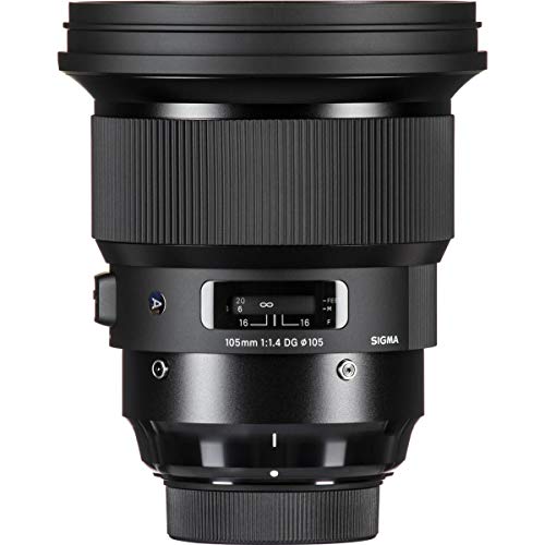 Image of Sigma 105Mm F /1.4 DG HSM Art Lens for Nikon DSLR Cameras, Black