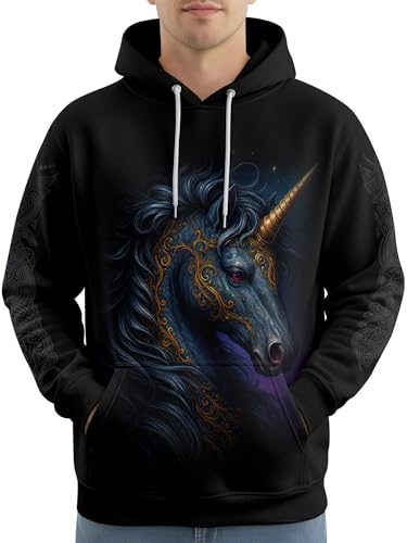 Image of PAGYMO Graphic Hoodies for Men Funny Novelty Pullover Hooded Sweatshirt