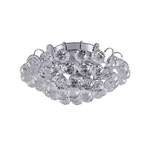 Lustre Plafonnier K9 Cristal de Luxe pour Salon Moderne E14