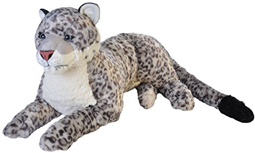 Wild Republic Jumbo Snow Leopard, Giant Stuffed Animal, Plush Toy, 30 Long