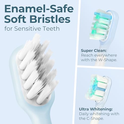 Cepillo de dientes eléctrico blanco para adultos con temporizador automático de dos minutos 5