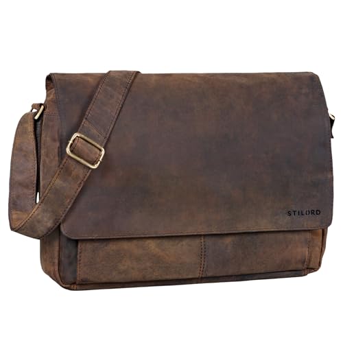 STILORD "Como Sacoche Homme Bandoulière Cuir Vintage Messenger Bag Sac a Main Homme Cuir Véritable 15,6 Pouces Sac...