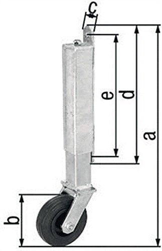 Preisvergleich Produktbild Torlaufrolle 400xØ100x30x255x225mm Stahl roh feuerZN