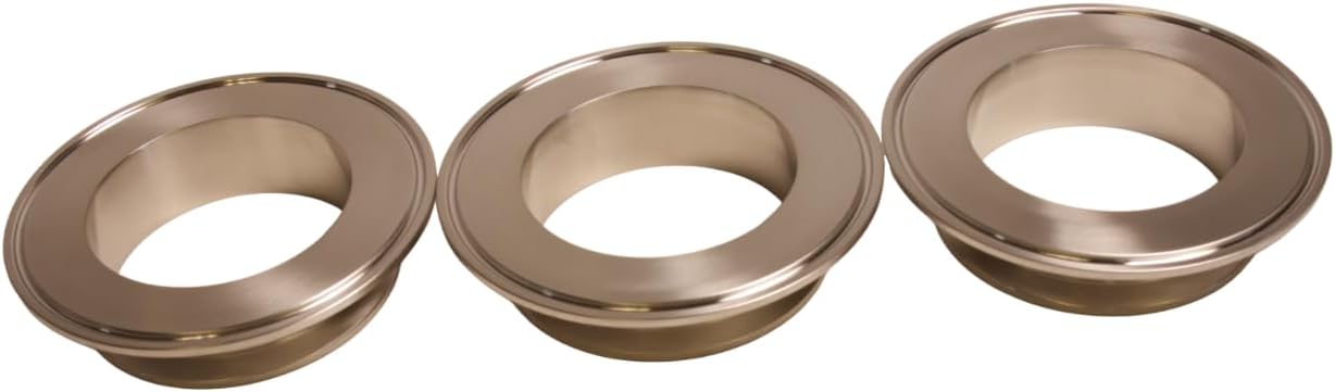 End Cap Reducer | Tri Clamp 4 inch x 3 in. - Stainless Steel SS304 - Glacier Tanks - (3 Pack)