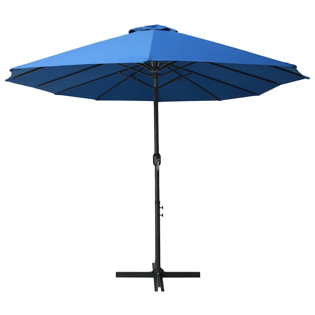 Generisch Podwójny parasol przeciwsłoneczny, 460 x 270 cm, aluminiowy maszt, odporny na działanie promieni UV poliester, mechanizm korbowy, podstawa krzyżowa, 12 żeber, łatwa w pielęgnacji, czarny