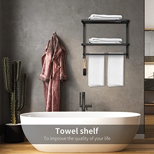 Porte-serviettes en acier inoxydable 304 support mural robuste - 8