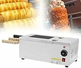 JKJZSALJ Kaminofen-Brötchenmaschine, Ofen Mit Einstellbarer Temperatur, Runde, Hohle Kaminofen-Kuchenmaschine Mit 2 Backwalzen, Kaminofen Für Gewerbe Und Haushalt