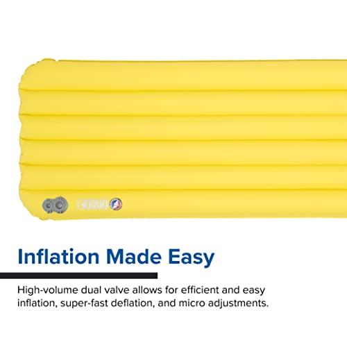Image of Big Agnes Divide - Lightweight, Compact, Air Chamber Sleeping Pad, Insulated, Wide Long, Warm Olive