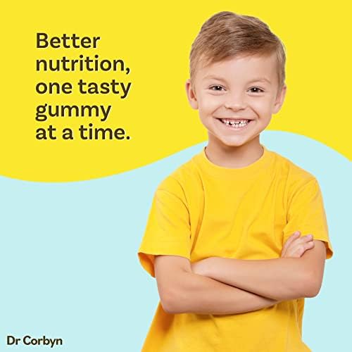 Dr Corbyn Kids' Multivitamin + Minerals - 60 Gummies | 13 Essential Vitamins and Minerals | Daily Support for Growing Children | Vegan Gummies (Gelatine Free)