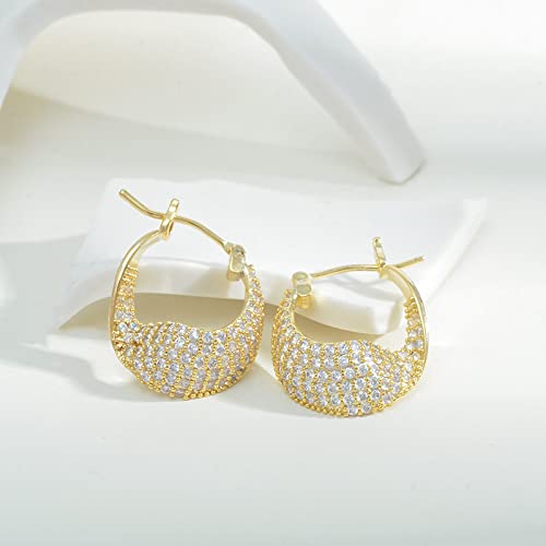 Boucles d'oreilles zircon de luxe légères et aiguilles argent S925 pur - 2