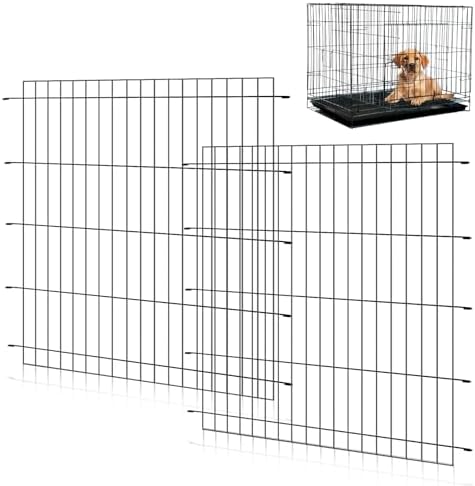 Amazon.com : Tandefio 2 Pcs Dog Crate Divider Panel Metal Pets Divider ...