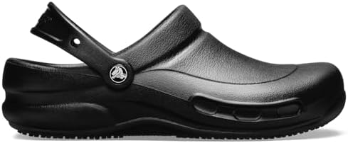 Crocs Unisex-Adult Bistro Work Clogs | Enclosed Toe | Slip Resistant | All Day Comfort, Black, 13 Women/11 Men - 4