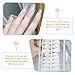 NOLITOY 300pcs Frosted Fake Nails Full Cover Tips for Nail Art Lightweight Easy to Apply for All Types Includes Each