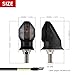 Small Turn Signal Motorcycle Blinkers LED Front Rear Indicators Light Universal Compatible with Harley Honda Kawasaki Suzuki Yamaha (G-Smoke Lens)