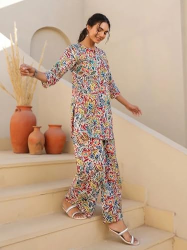 Image of Trendy Queen Co Ord Set | Casual Wear Pant Top Set | Fancy Co-Ord Set | Full Pair Set | Coord Sets for Women | Top Pant Set (SD817)