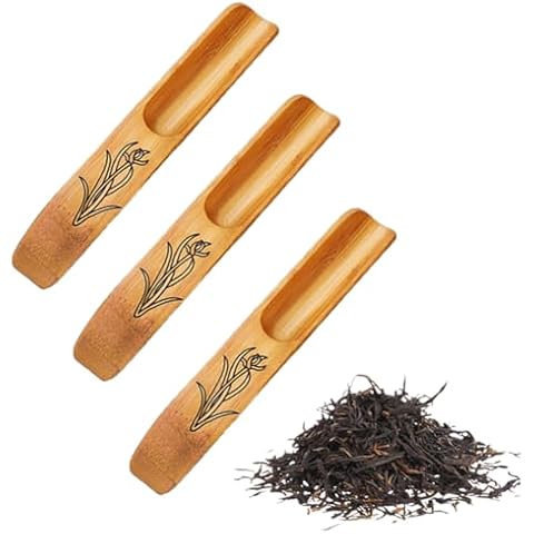 Hdtyyln Bamboo Tea Spoon Scoop Cover