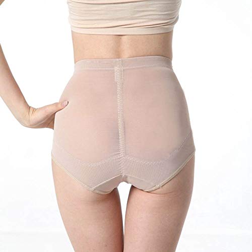 ruifengshun Women Postpartum Middle Waist Underwear Tummy Body Shape Briefs XXL Apricot