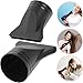 2Pcs Black Blow Dryer Attachment Not Universal Professional Hair Dryer Attachment Dryer Nozzle Replacement Narrow Concentrator Blow Flat for Diameter 4.3cm to 4.5cm Diffusers Hair Dryers Accessories