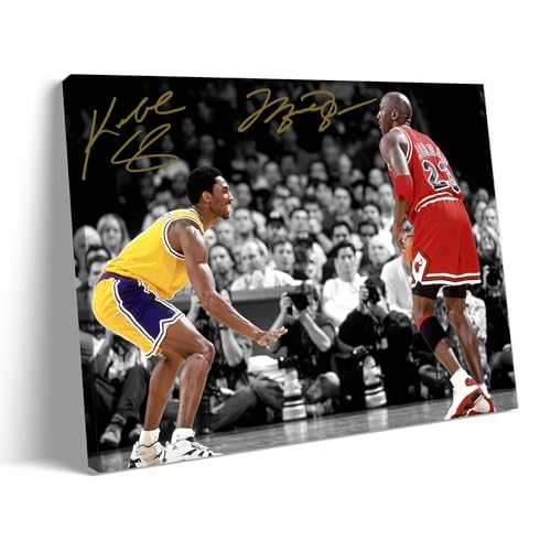 B.B.F MAKE Kobe Basketball Legend Canvas Vibrant Hypebeast Sports Wall Decor Modern Athlete Poster for Teen Boys Room Gamer Cave & Man Cave 8x10