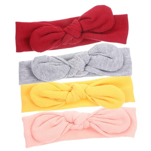 ULDIGI Diademas con para Niñas Cintas Elásticas para El Pelo Accesorios para El Pelo para Niñas Pequeñas Paquete de 4 de 4 a 6 Años