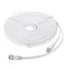 EpicDealz Premium Gigabit Ultra Flat CAT7 Ethernet Network Patch Cord Cable 25 Feet - White