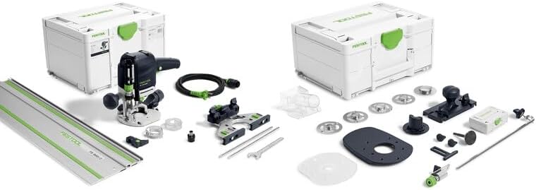 Festool OF 1010 REBQ-Set+FS Router, Accessory Set, and 32-inch Guide Rail