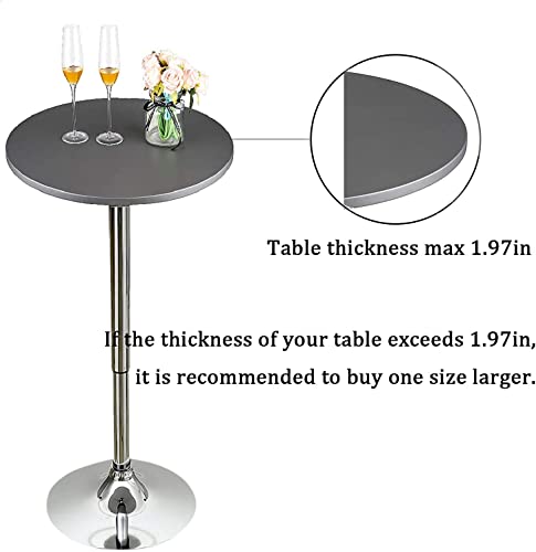 Nappe ronde de table vinyle 90 cm ajustable imperméable anti-tache - 6