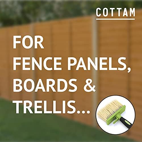 COTTAM Fence Shed Decking Masonry Block Slurry Paste Wallpaper Brush | 5 Inch | General Purpose Large Paint Brush