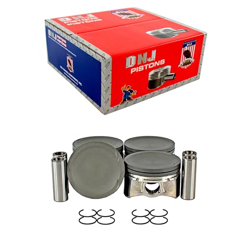 DNJ P469 Piston Set Standard for 2006-2009 Mazda 3 6 CX-7 2.3L L4 16V DOHC 2260cc