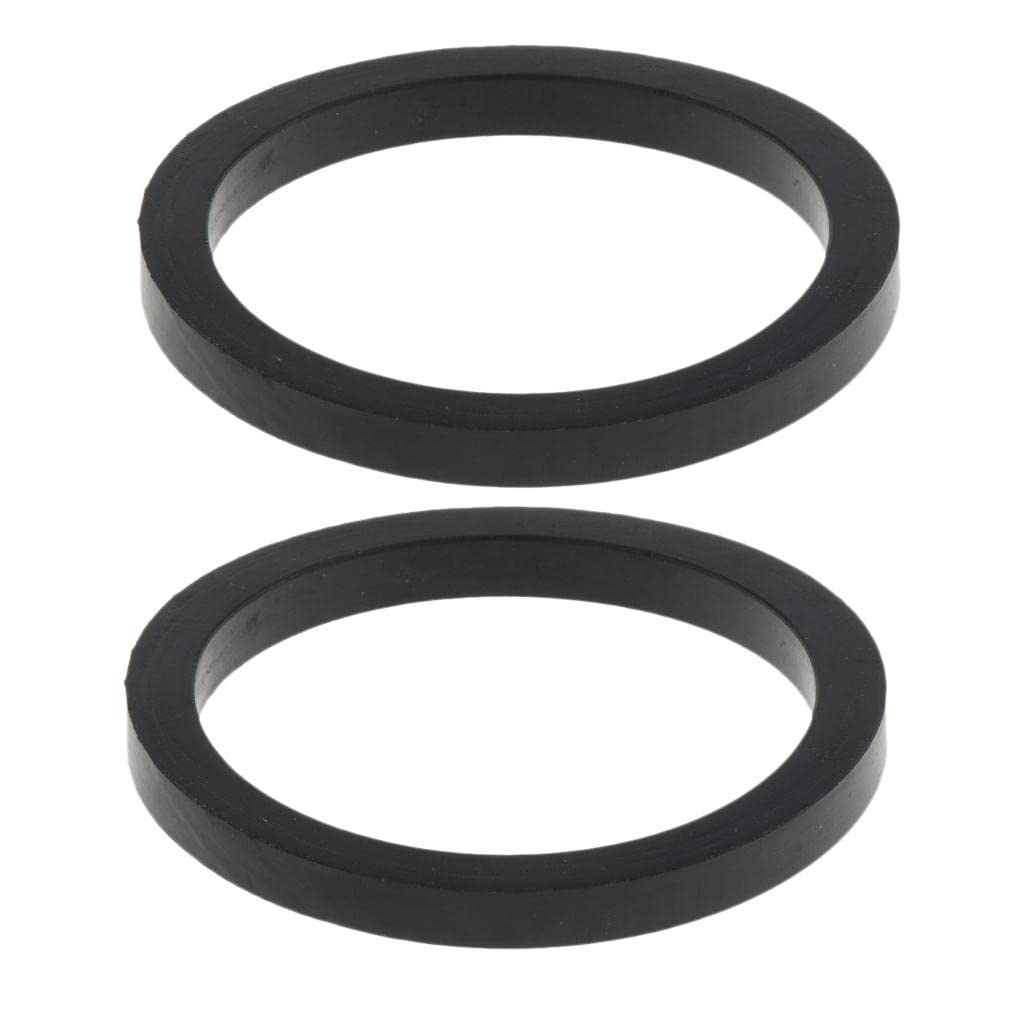 perfk Lot de 2 Bouchons d’Accessoire de Soupape pour Conteneur IBC, Joint en Caoutchouc, 54x44x5mm, Fermeture de Conteneur DN40