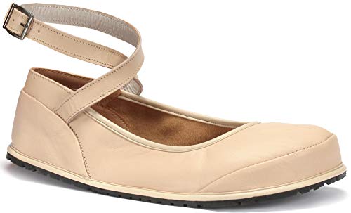 Magical Shoes faltbares Leder | Barfußschuhe Damen | Minimalschuhe Frauen | Barefoot Shoes |Schuhe Naturleder | gesunde Schuhe | Gr. 41 | Beige | Anna Cover