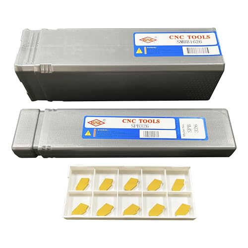 ASZLBYM Outils de découpe rainurée SPB326/SPB26-3 pour planche à découper et 12 plaques de coupe réversibles SP300 de 3 mm en carbure de tungstène et 1 support de lame de séparation SMBB1626. – vue 8